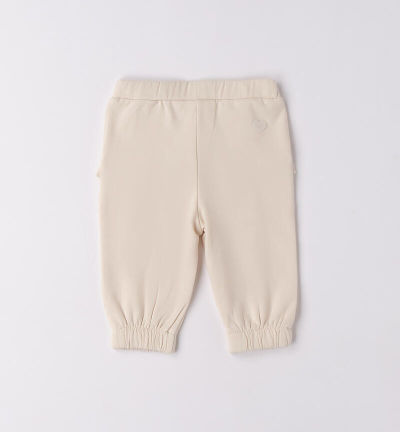 Baby girl tracksuit pants CRYSTAL GRAY-2911