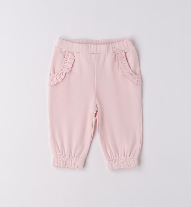 Baby girl tracksuit pants PINK-2714