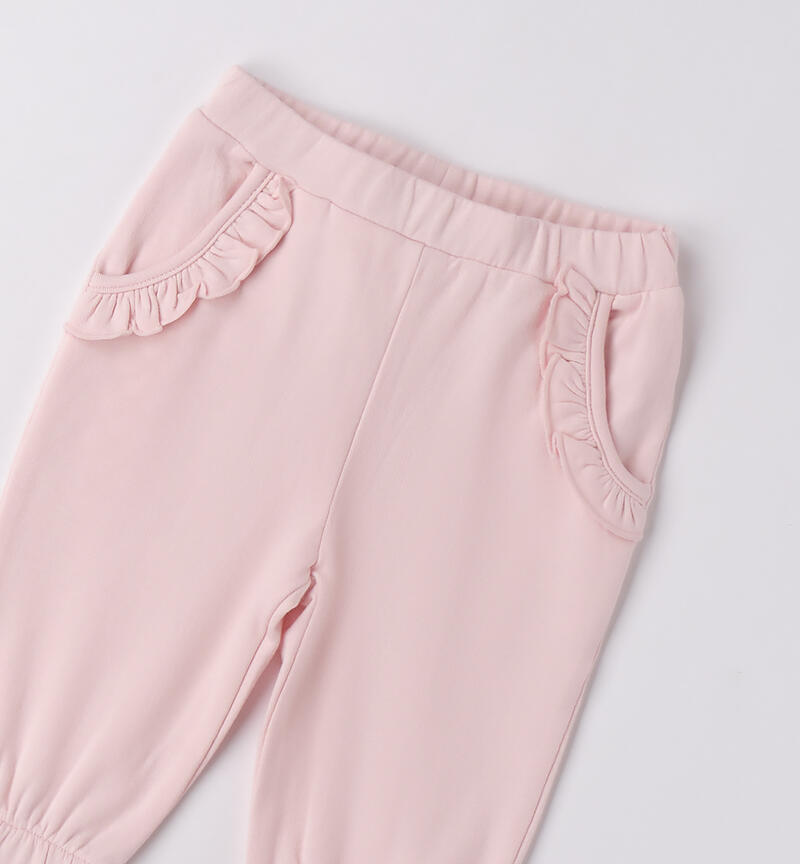 Baby girl tracksuit pants PINK-2714