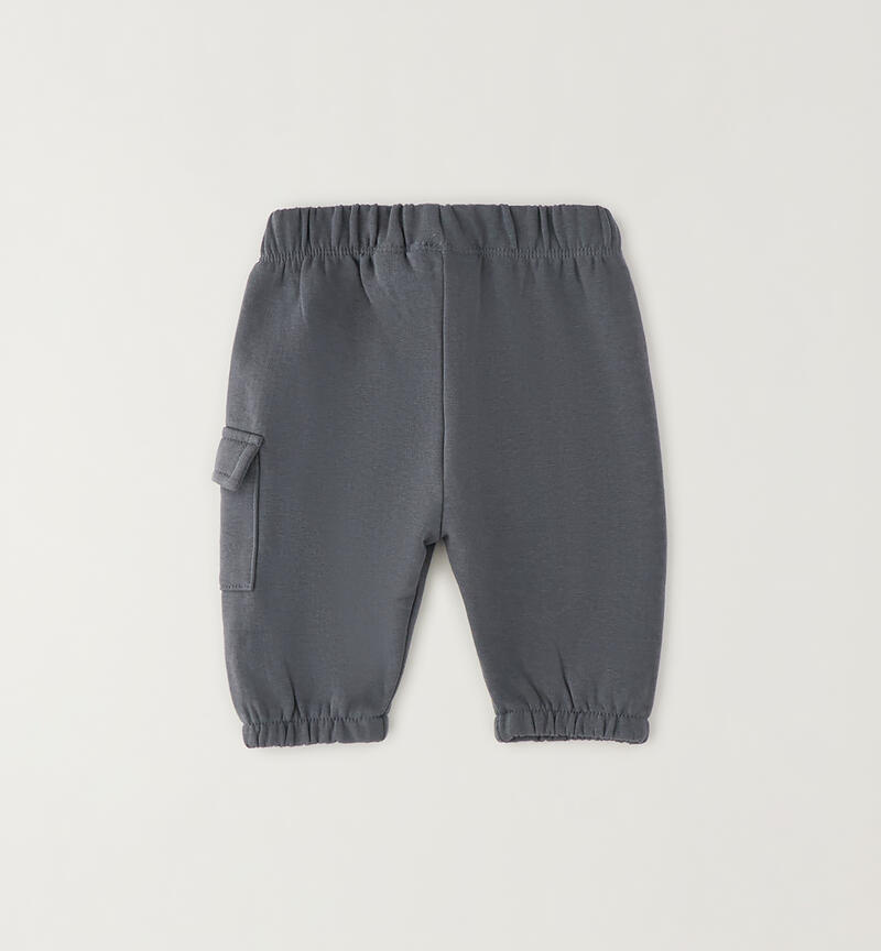 Pantaloni tuta neonato GRIGIO SCURO-0564