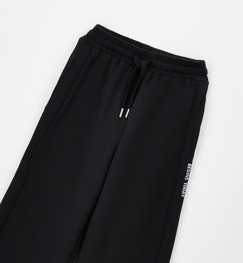 Girl's tracksuit bottoms NERO-0658