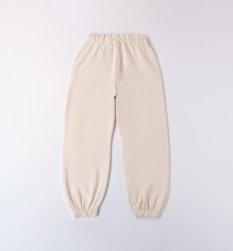 Pantaloni tuta ragazza Sarabanda LIGHT BEIGE-0227