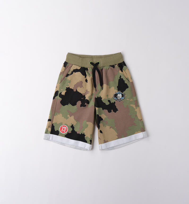 Pantaloni tuta ragazzo Sarabanda VERDE-MULTICOLOR-6BPH