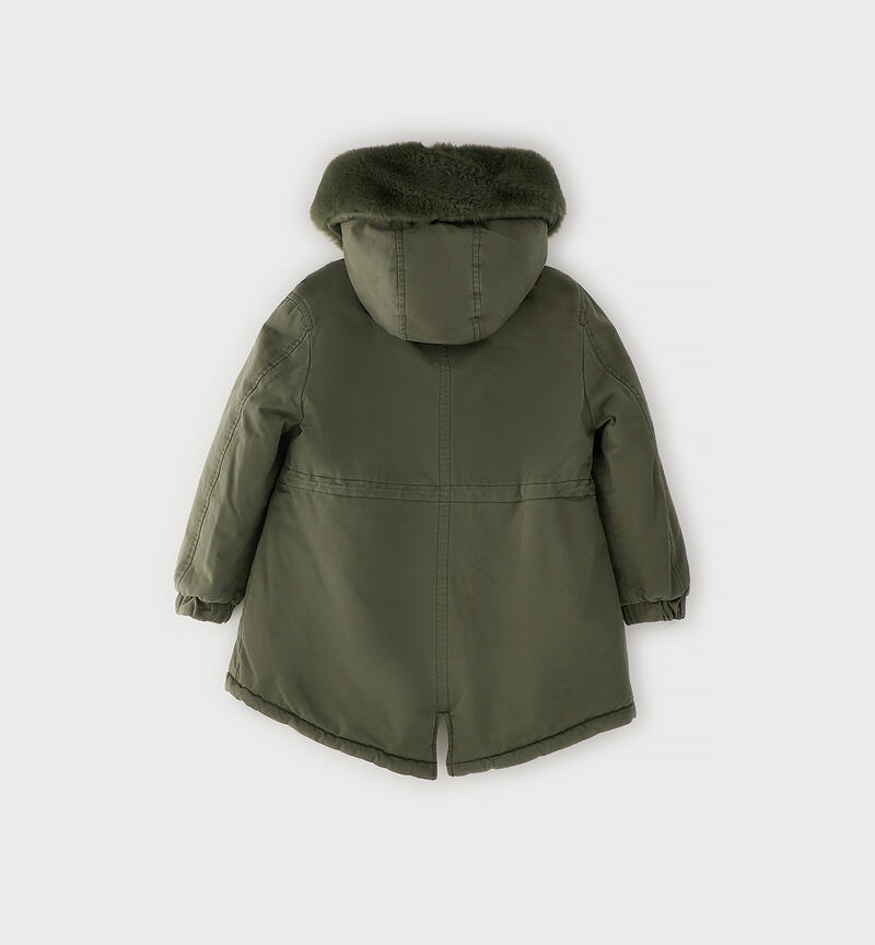 Parka da ragazza Sarabanda VERDE MILITARE-5554