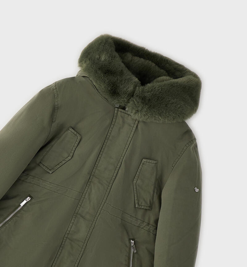 Parka da ragazza Sarabanda VERDE MILITARE-5554