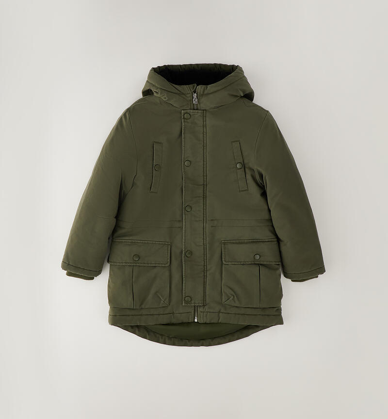 Parka per ragazzo Sarabanda VERDE MILITARE-5557