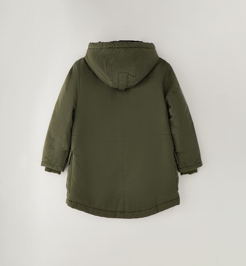 Parka per ragazzo Sarabanda VERDE MILITARE-5557