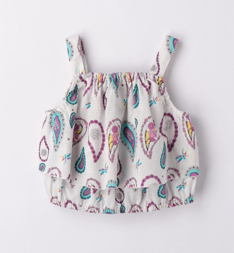 Sarabanda unusual top for girls from 8 to 16 years PANNA-MULTICOLOR-6VU1