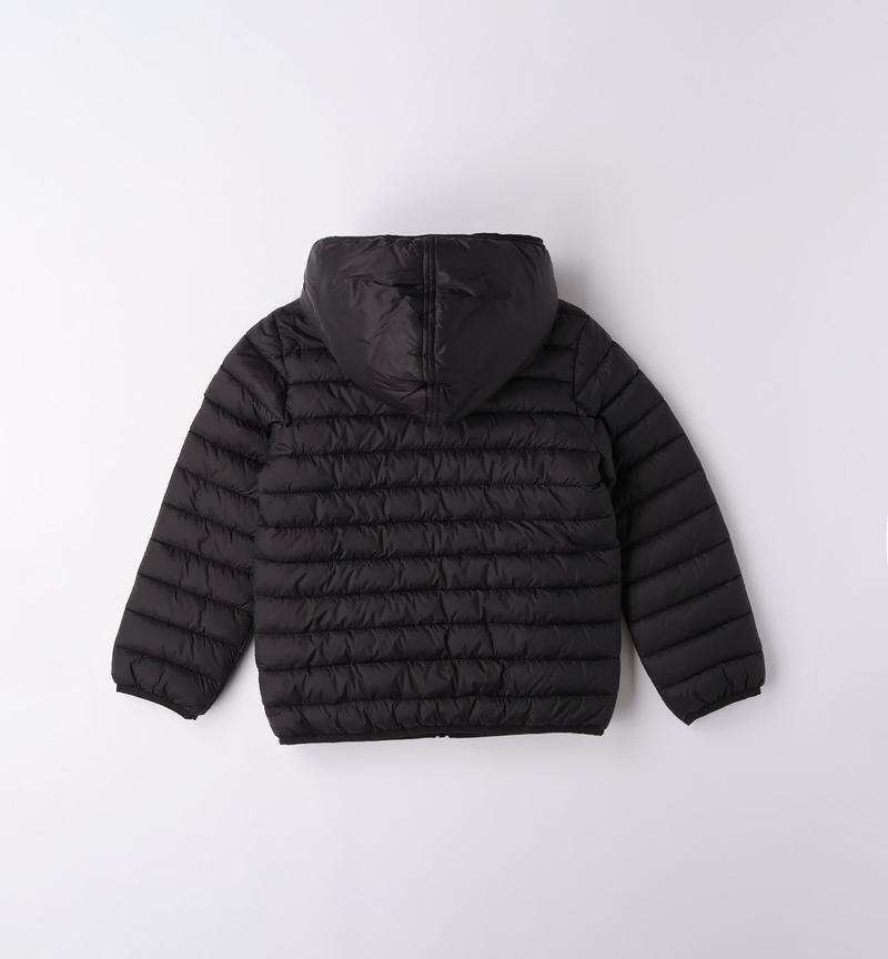 Sarabanda 100 gram padded jacket for boys from 8 to 16 years NERO-0658