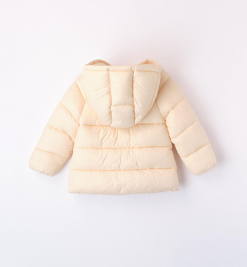 Sarabanda down jacket with pockets for girls from 9 months to 8 years BURRO-0215