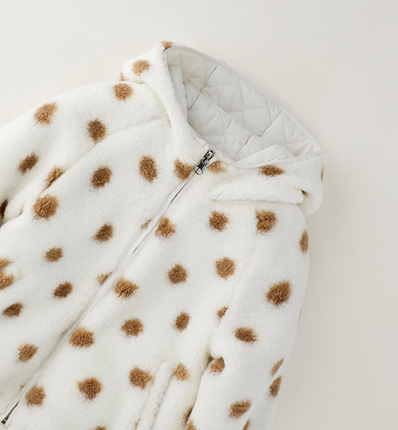 Reversible girls' down jacket PANNA-MARRONE-6CGT