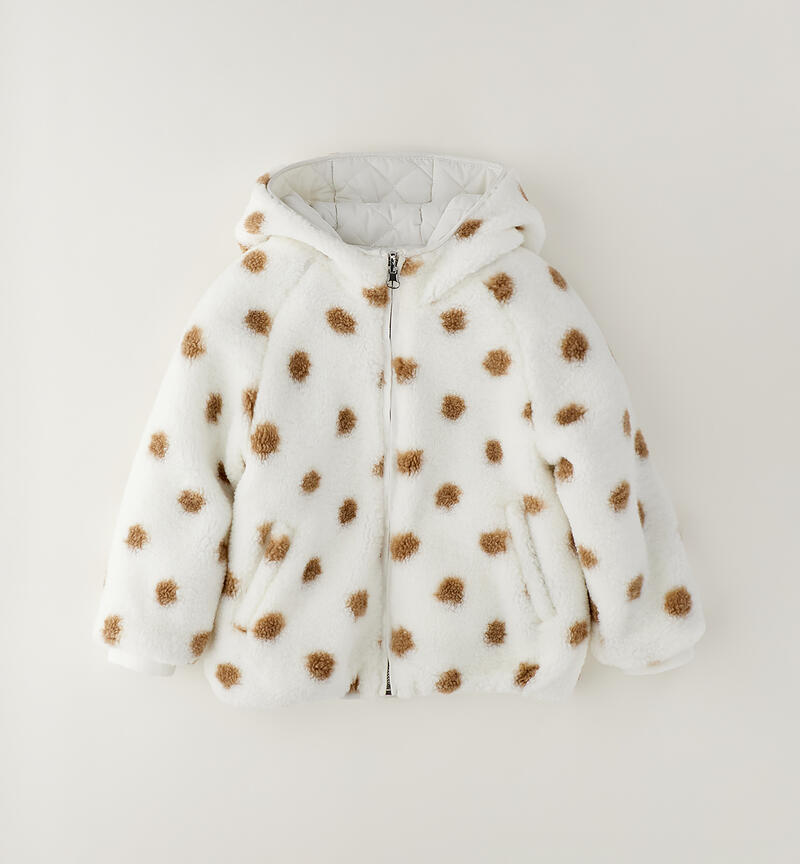 Reversible girls' down jacket PANNA-MARRONE-6CGT