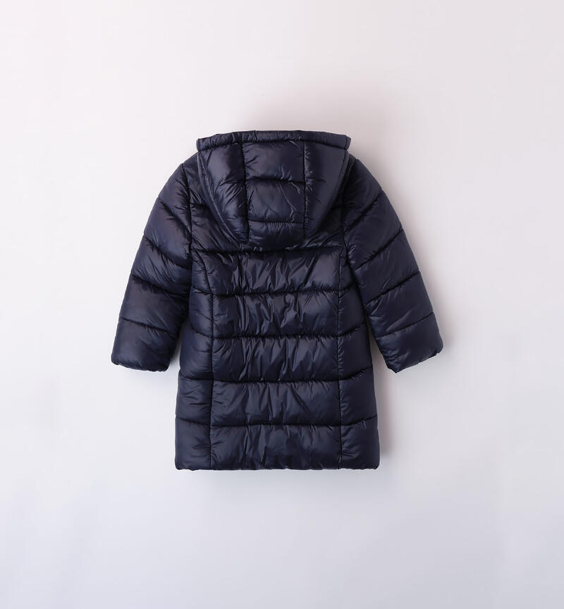Down jacket for girls aged 9 months to 8 years NAVY-3854