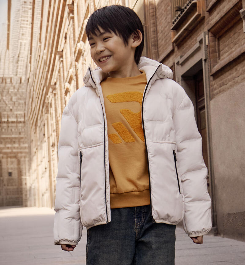 Boy's down jacket ECRU'-0164