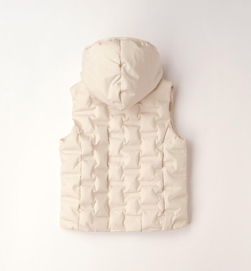 Boy's sleeveless down jacket ECRU'-0432