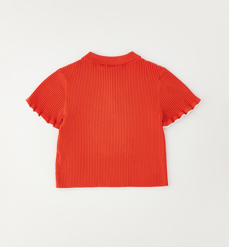 Sarabanda girls' polo shirt CORALLO-2232