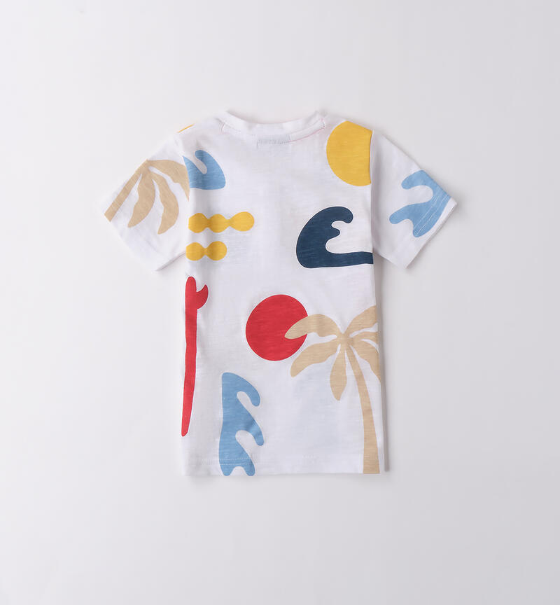 Polo da bambino BIANCO-MULTICOLOR-6BLC