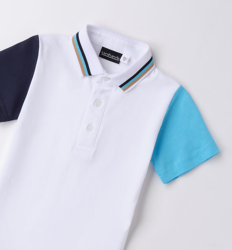 Polo da bambino BIANCO-0113