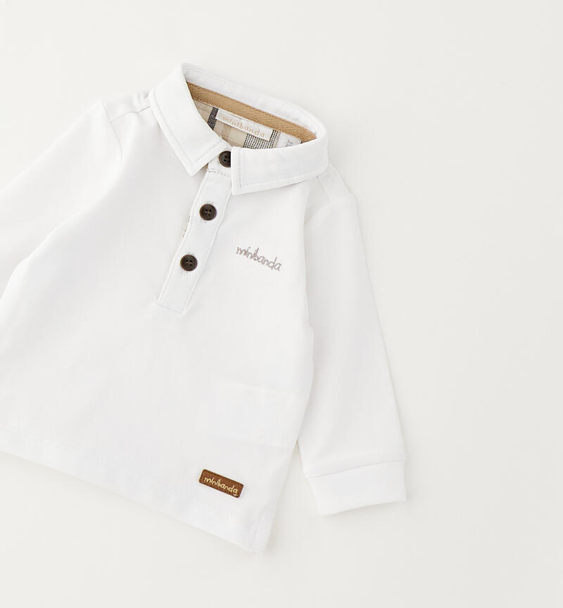 Polo da neonato BIANCO-0113