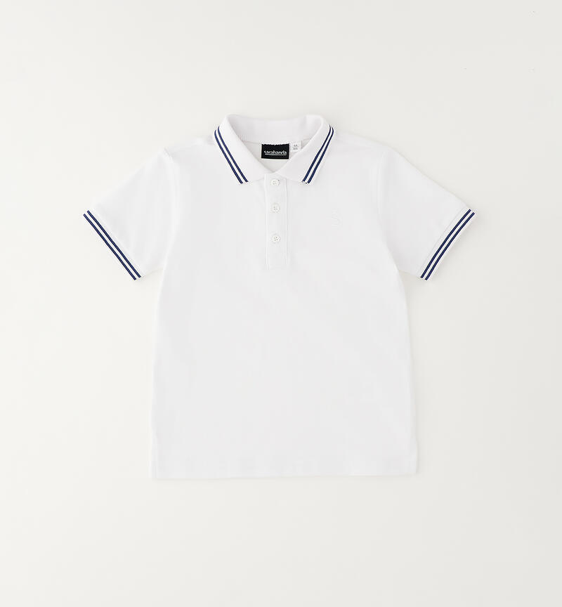 Polo per bambino BIANCO-0113