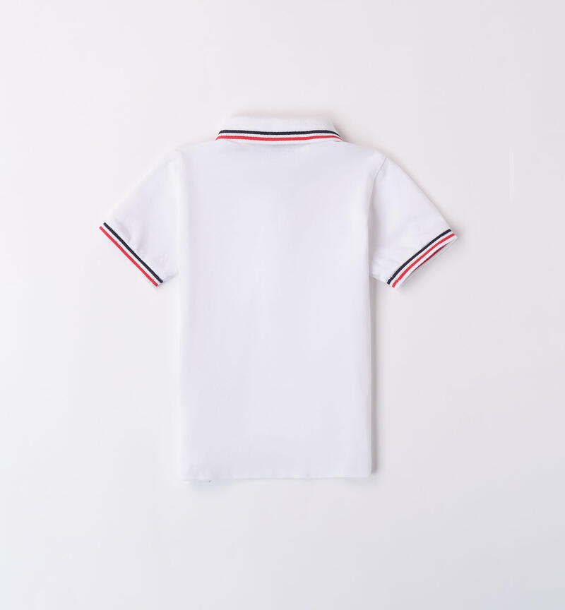 Boys' polo shirt BIANCO-0113