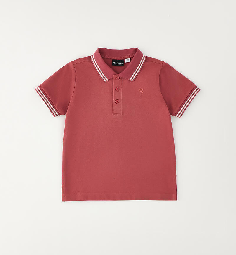Polo per bambino DARK RED -2541