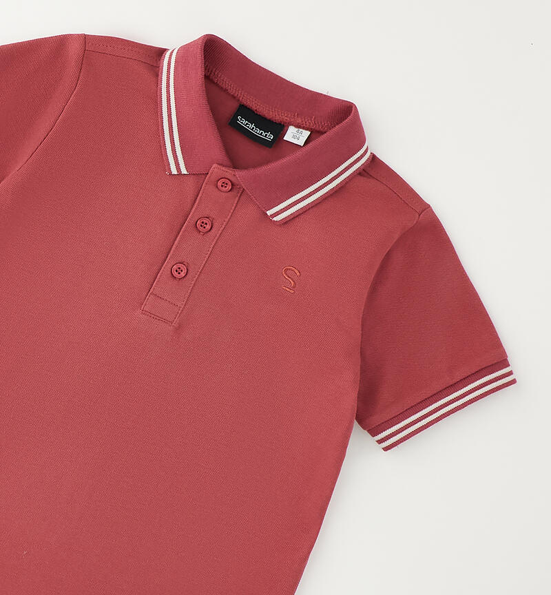 Polo per bambino DARK RED -2541