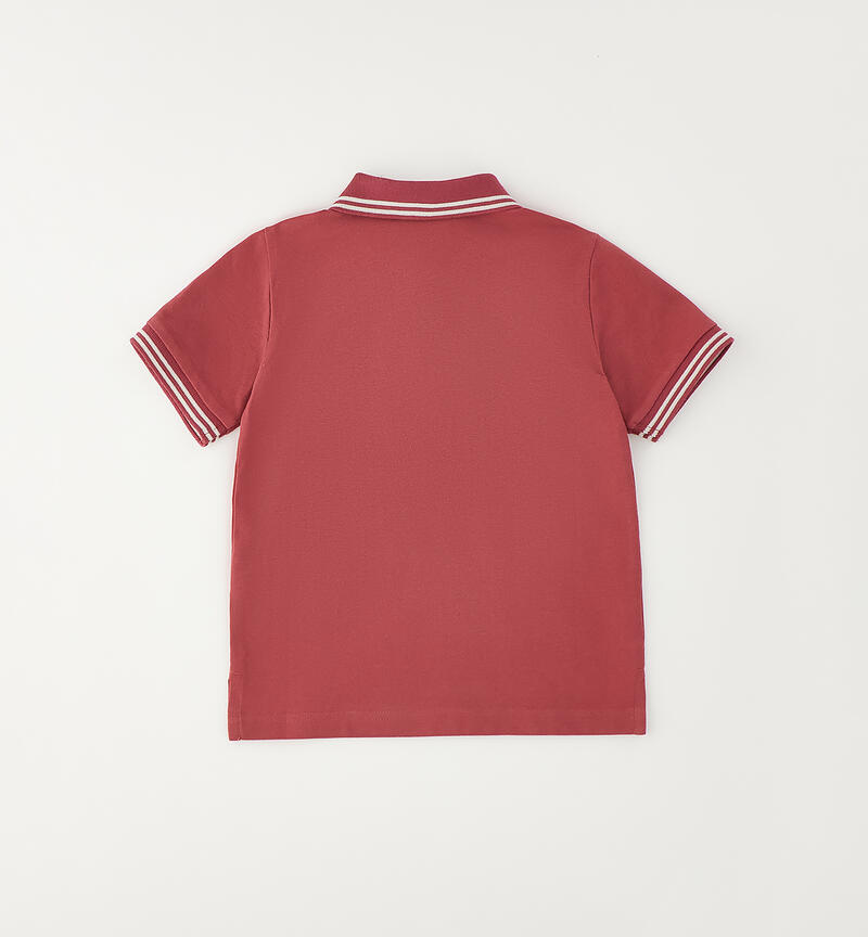Polo per bambino DARK RED -2541