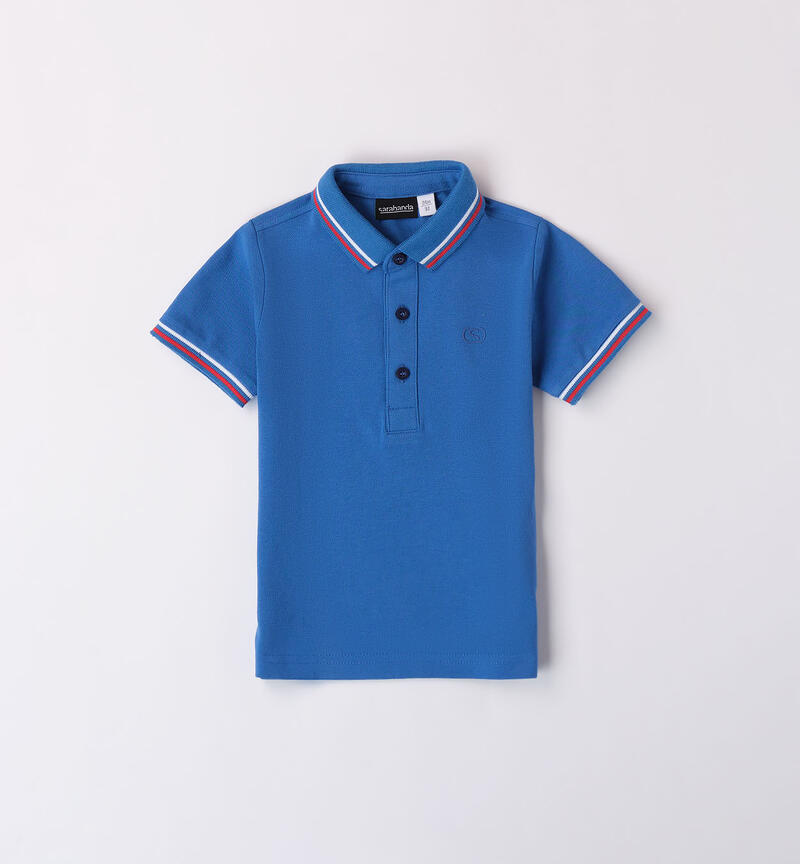 Boys' polo shirt ROYAL CHIARO-3734
