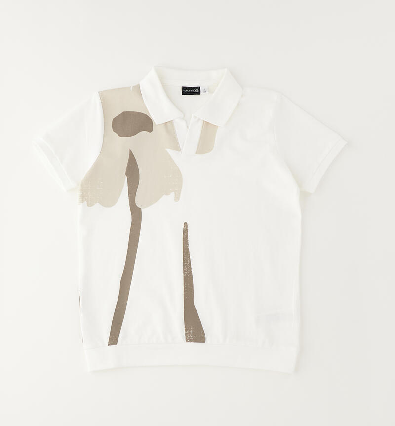 Polo per ragazzo PANNA-0112