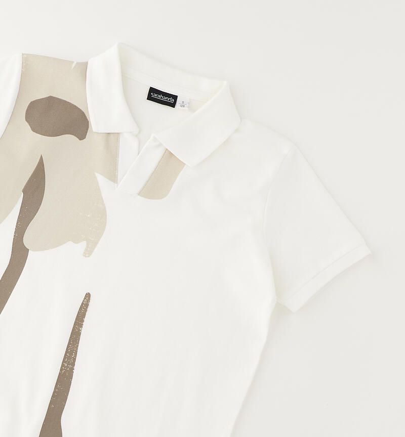 Polo per ragazzo PANNA-0112