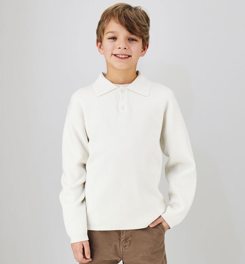 Polo ragazzo Sarabanda GESSO-0242