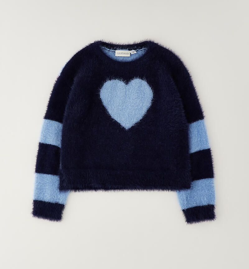 Girls' sweater NAVY-3854