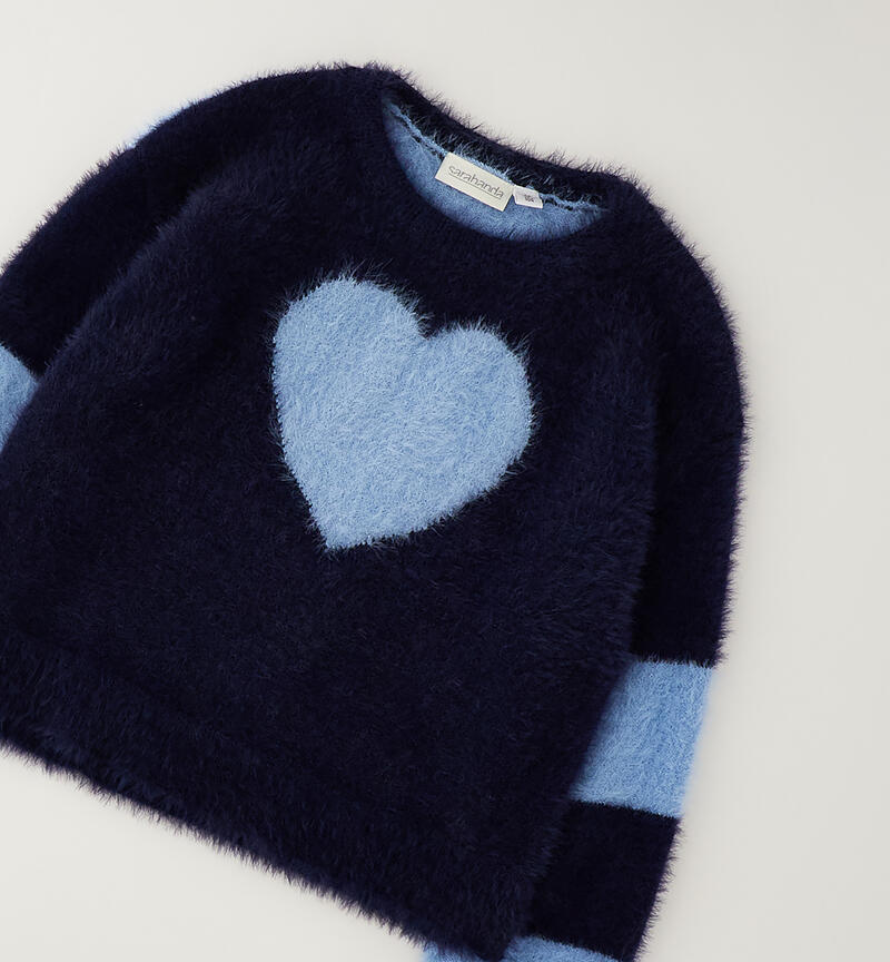 Girls' sweater NAVY-3854