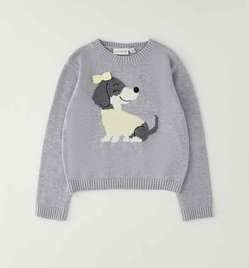 Pullover per bambina GRIGIO MELANGE-8992