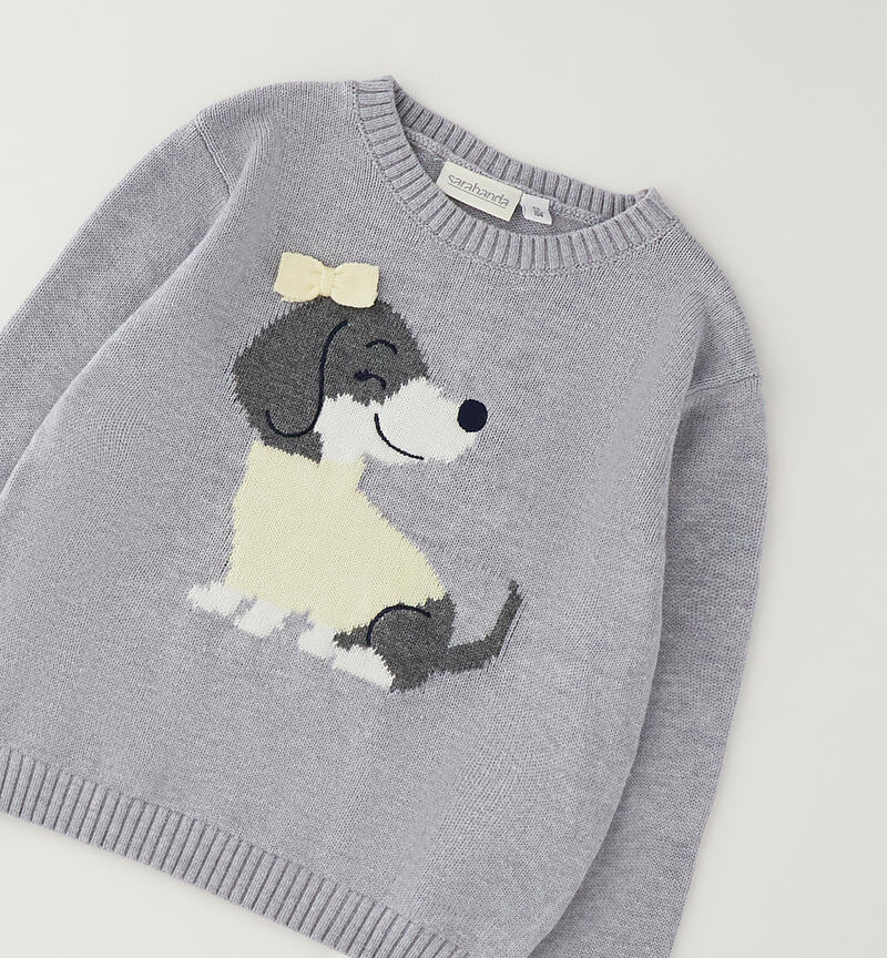 Pullover per bambina GRIGIO MELANGE-8992