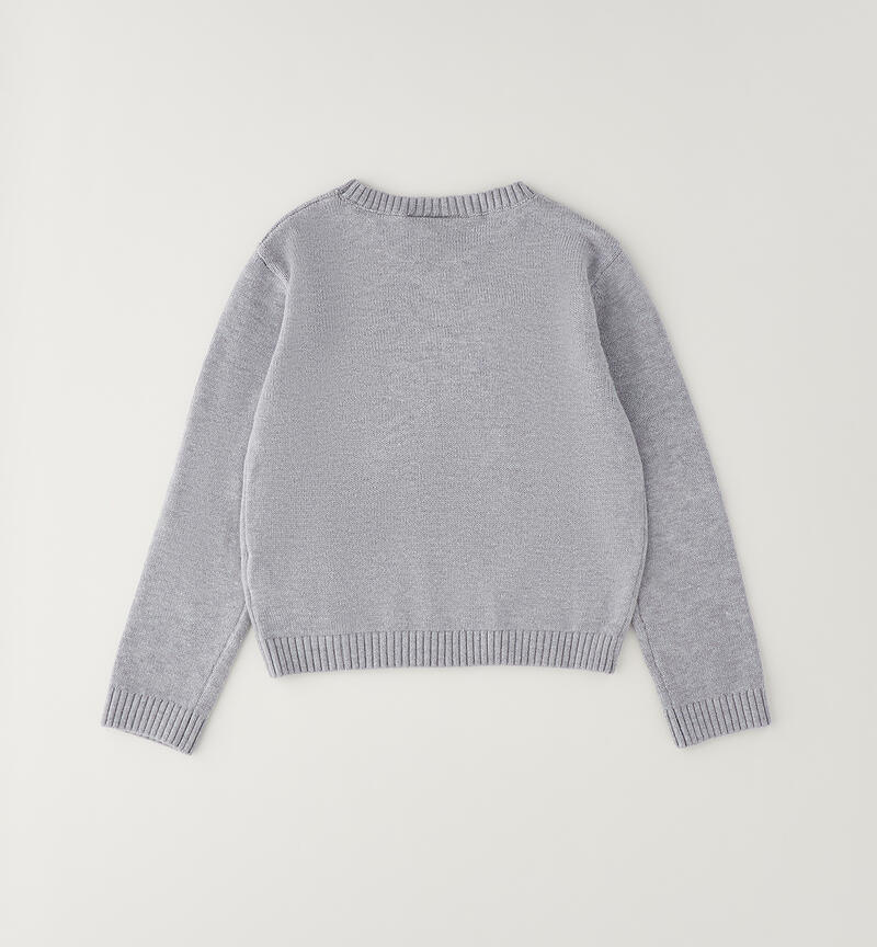 Pullover per bambina GRIGIO MELANGE-8992