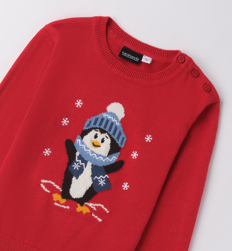 Pullover per bambino ROSSO-2253
