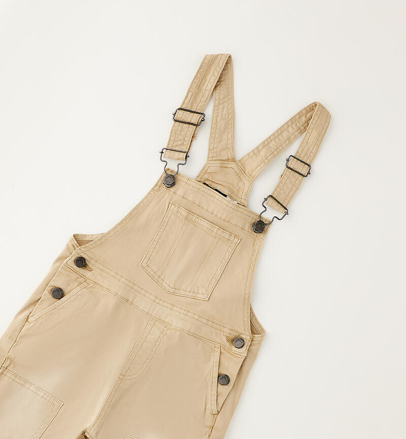 Salopette corta per bambino BEIGE-0471