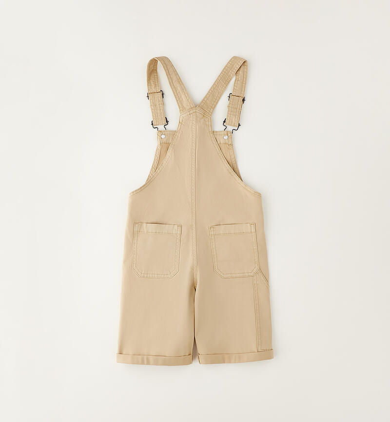 Salopette corta per bambino BEIGE-0471