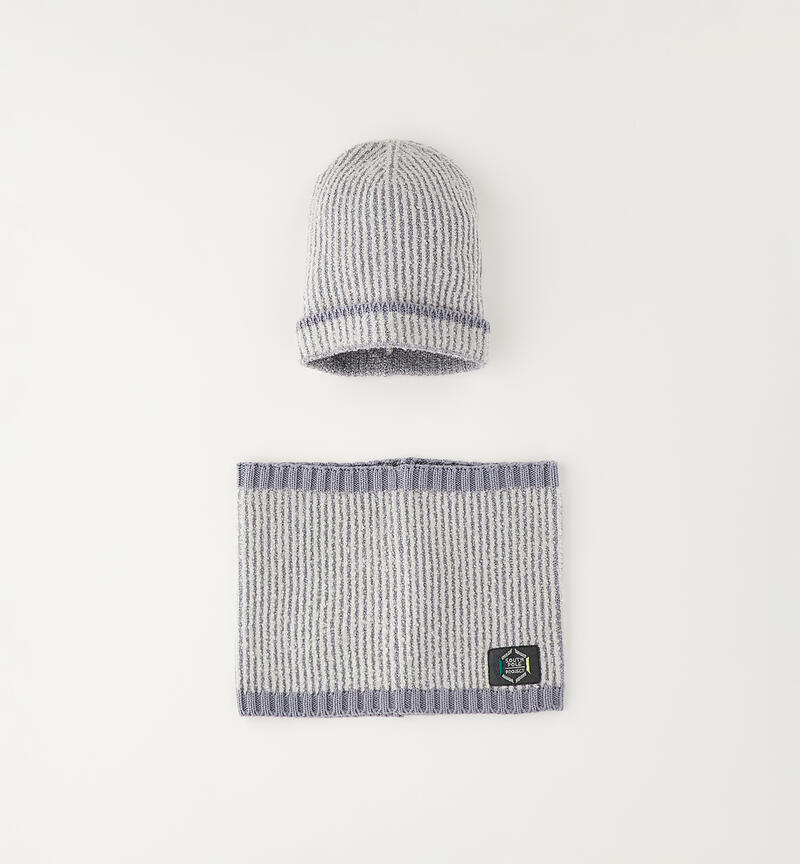 Kids' Scarf and Hat GRIGIO-0561