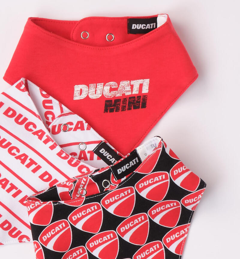 Set bavagli Ducati per neonato ROSSO-2236