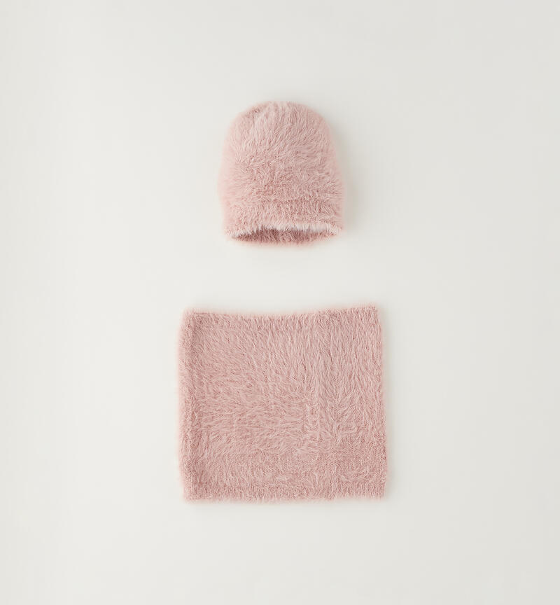 Set Cappello e Sciarpa bambina LIGHT PINK-2921