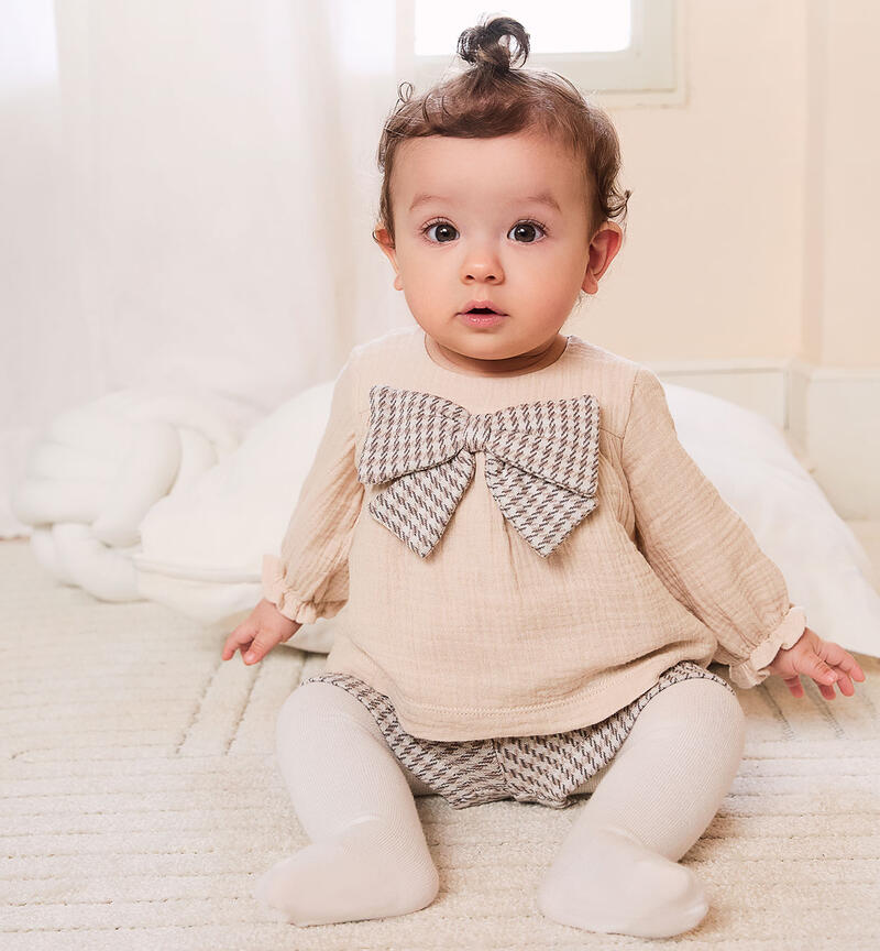 Baby girl coordinated set BEIGE-0434