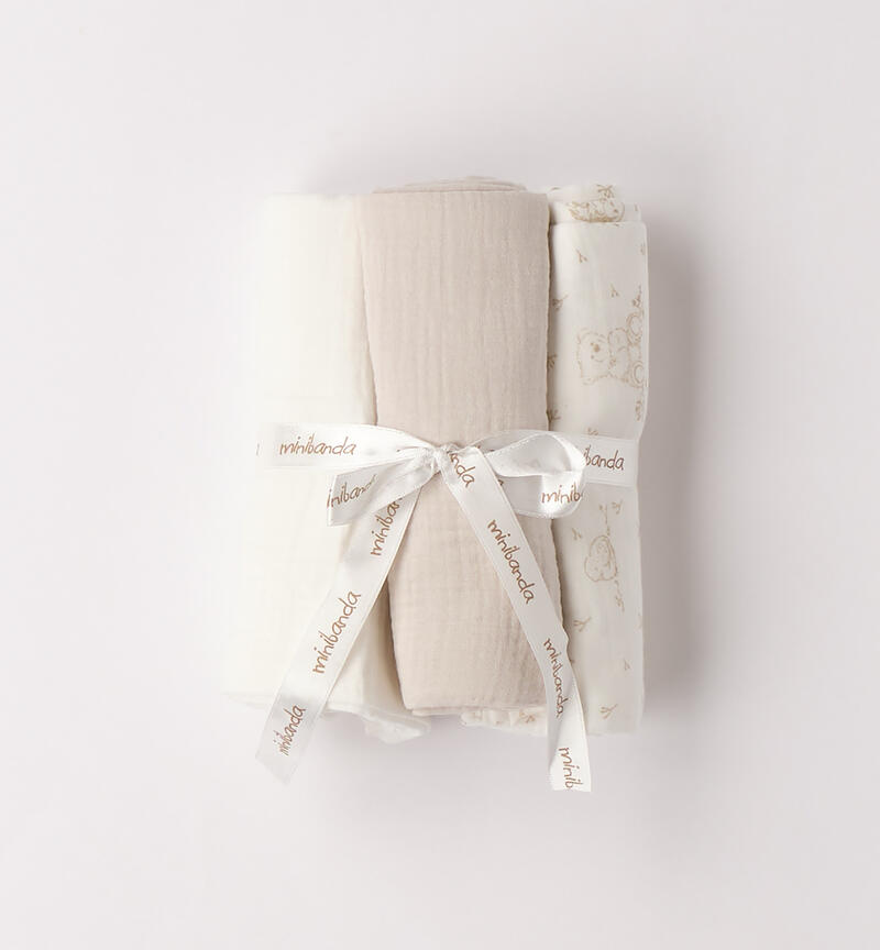 Baby blanket set PANNA-ECRU'-6BZU