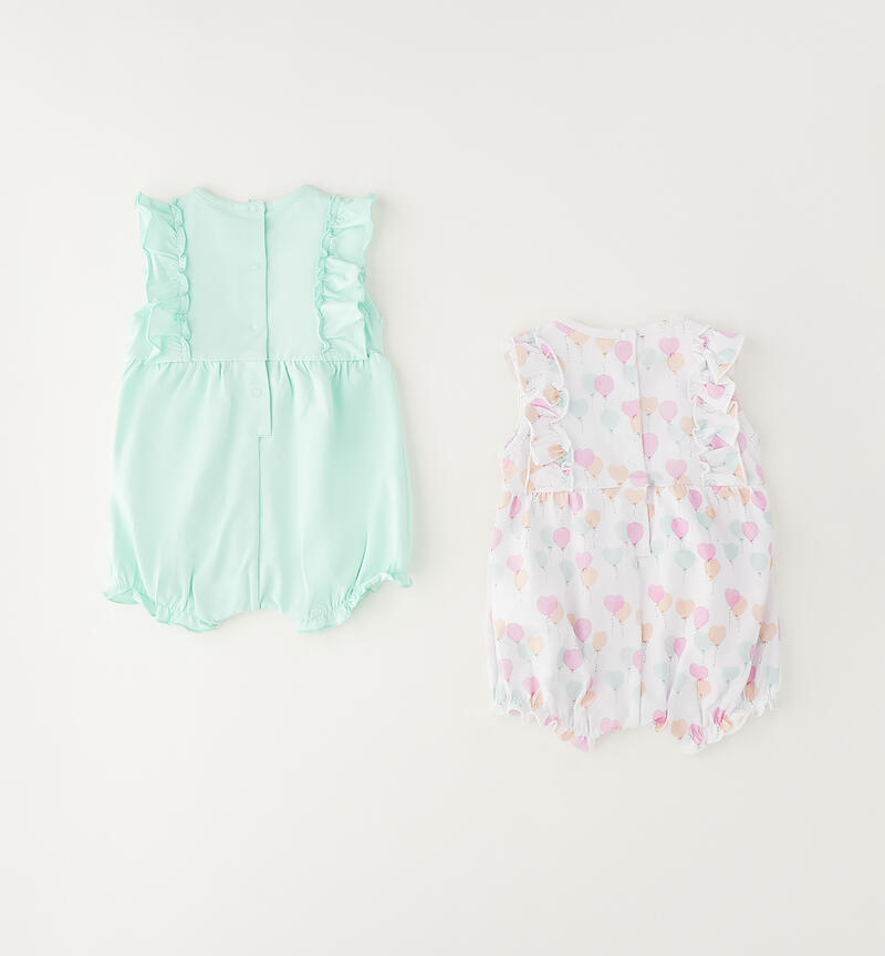 Set Pagliaccetti per neonate BIANCO-ROSA-6BZV