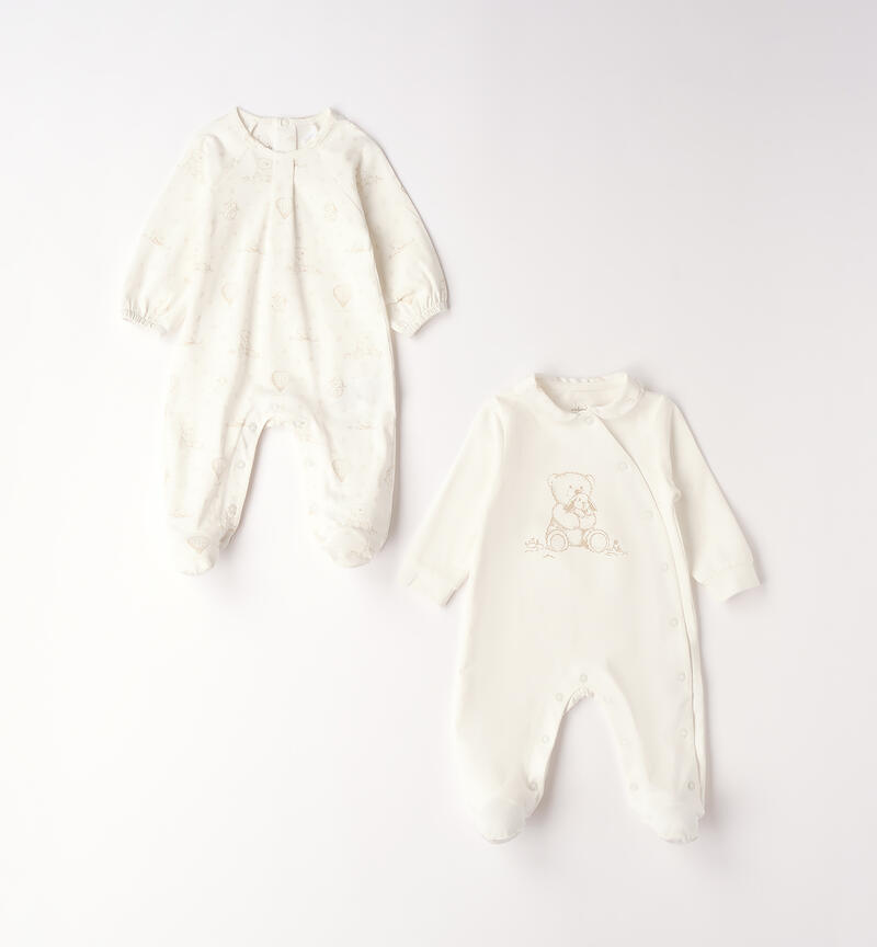 Baby Romper Set PANNA-ECRU'-6BZU