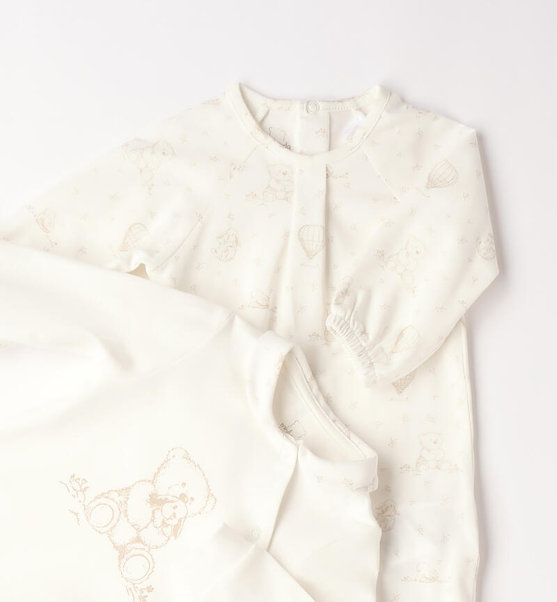 Baby Romper Set PANNA-ECRU'-6BZU