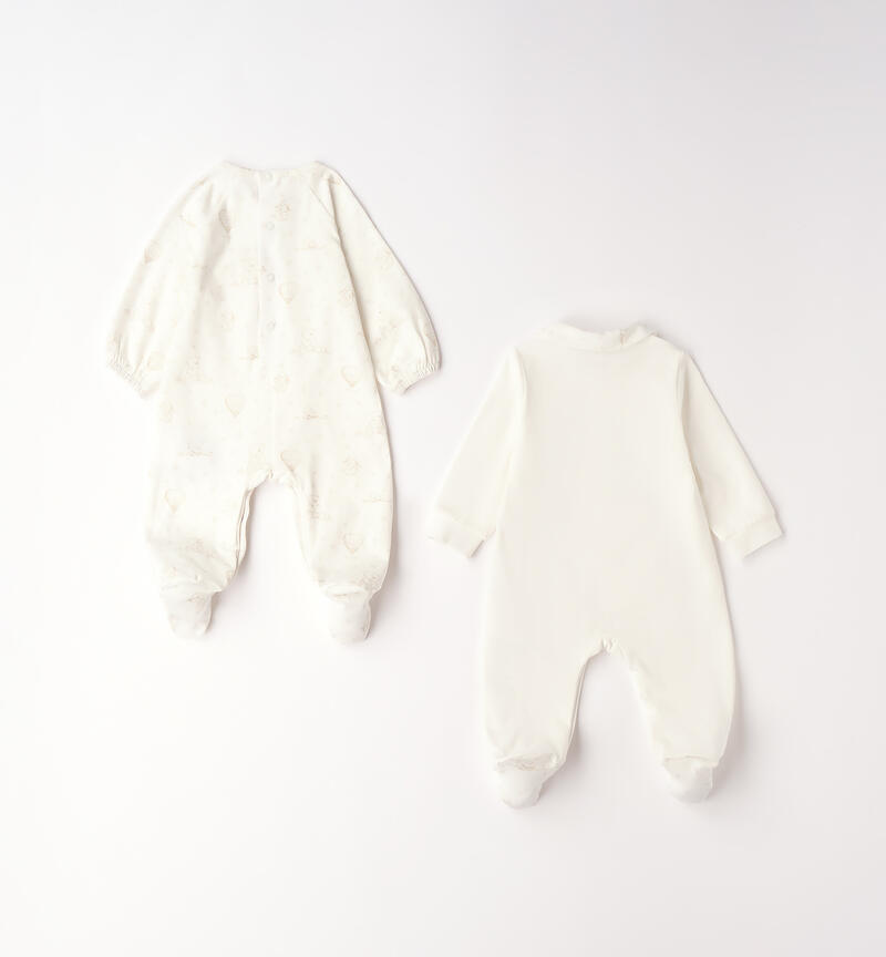 Baby Romper Set PANNA-ECRU'-6BZU