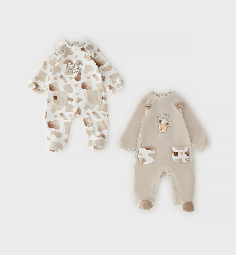 Baby romper set ECRU'-0164